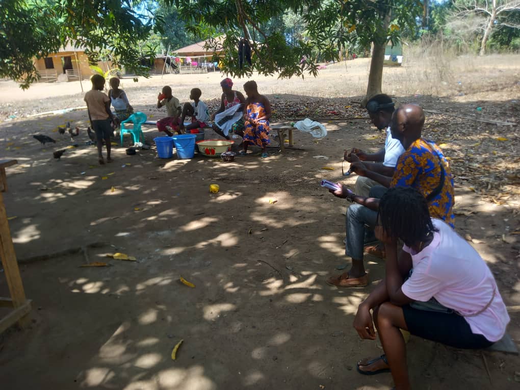 Discipleship group studying together in Sierra Leone